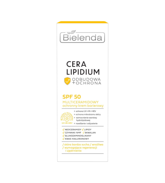 BIELENDA - CERA LIPIDIUM Multiceramidowy ochronny krem barierowy SPF50, 30ml