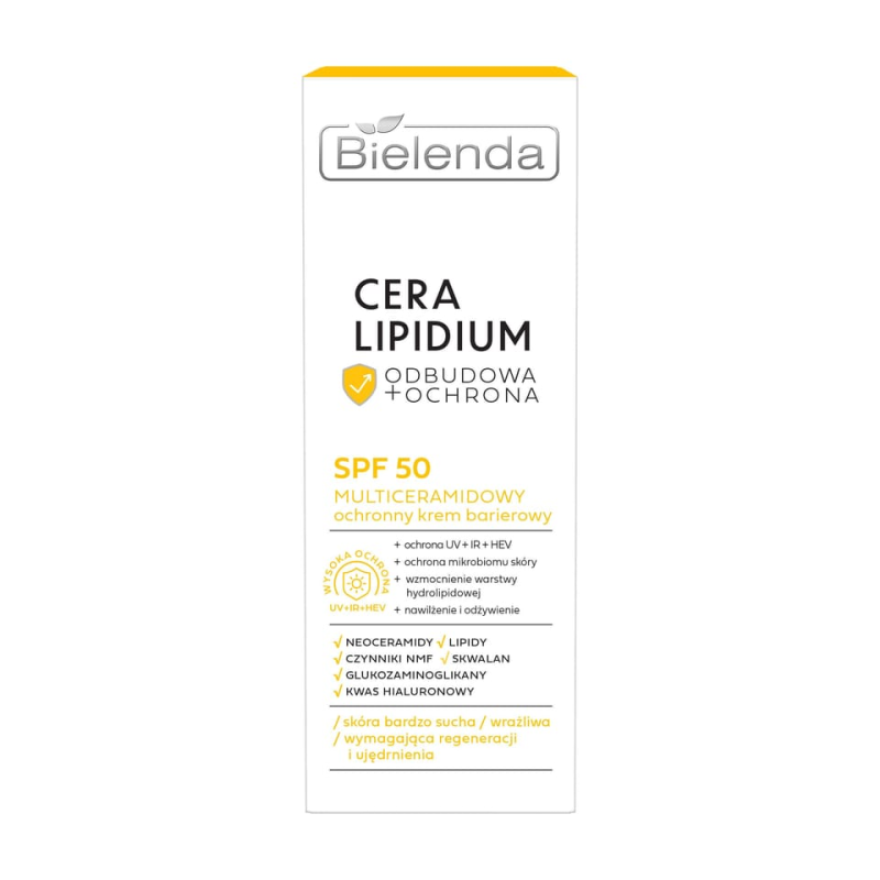 BIELENDA - CERA LIPIDIUM Multiceramidowy ochronny krem barierowy SPF50, 30ml