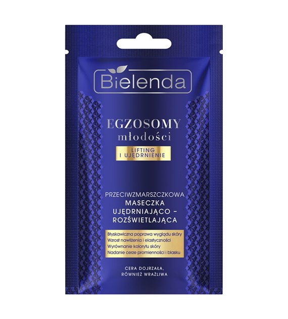 BIELENDA - EGZOSOMY MŁODOŚCI Przeciwzmarszczkowa maseczka ujędrniająco - rozświetlająca, 8 g