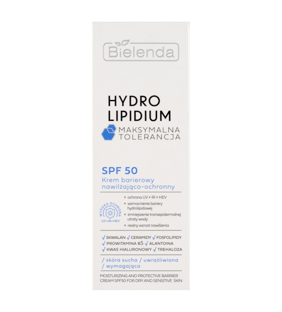 HYDRO LIPIDIUM MAKSYMALNA TOLERANCJA Krem barierowy SPF50 nawilżająco-ochronny, 30 ml