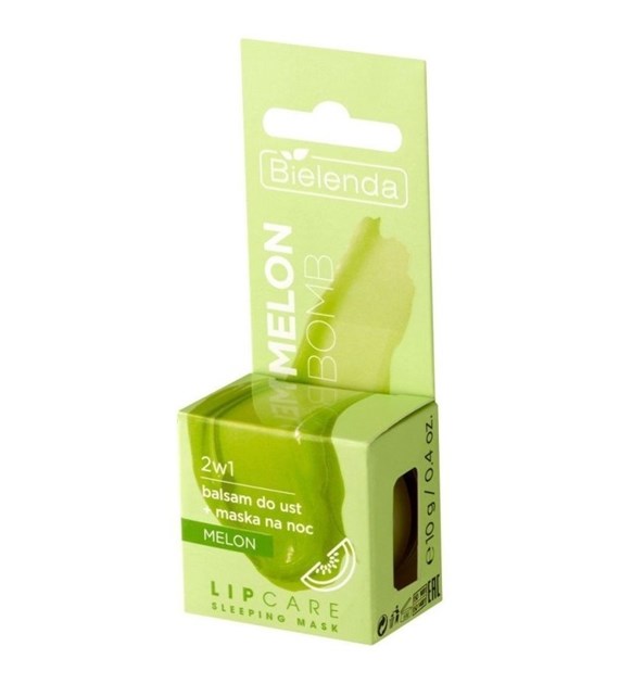 LIP CARE SLEEPING MASK melon bomb 2w1 balsam do ust + maska na noc melon, 10 g