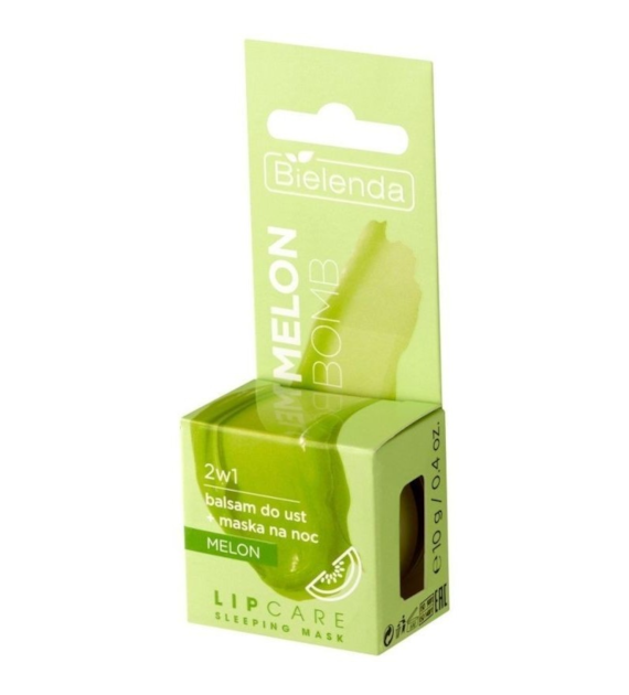 LIP CARE SLEEPING MASK melon bomb 2w1 balsam do ust + maska na noc melon, 10 g