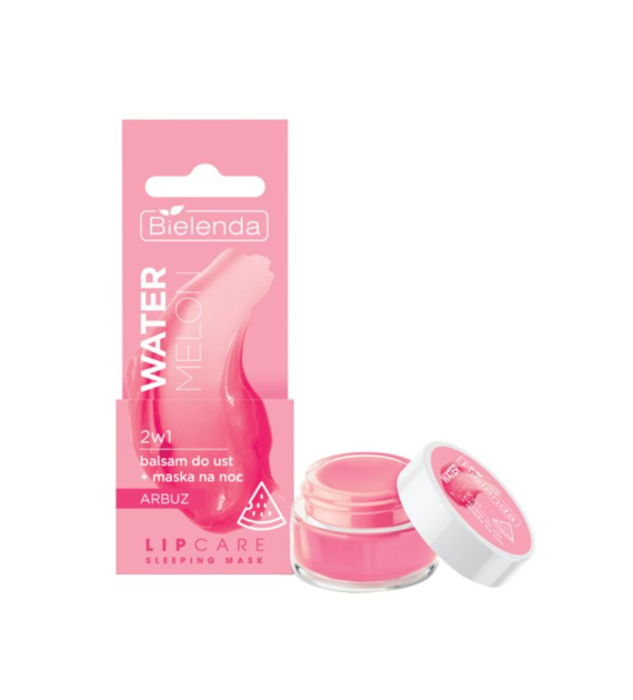 LIP CARE SLEEPING MASK watermelon 2w1 balsam do ust + maska na noc arbuz, 10 g