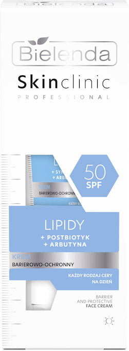 BIELENDA - SKIN CLINIC PROFESSIONAL LIPIDY krem barierowo - ochronny z SPF 50, 40 ml
