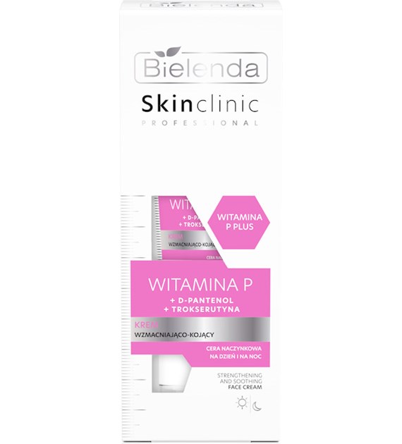 BIELENDA - SKIN CLINIC PROFESSIONAL WITAMINA P krem wzmacniająco – kojący, 40 ml