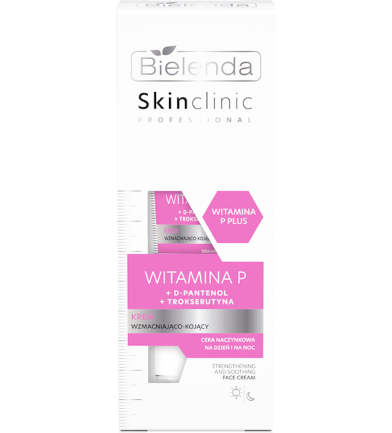BIELENDA - SKIN CLINIC PROFESSIONAL WITAMINA P krem wzmacniająco – kojący, 40 ml