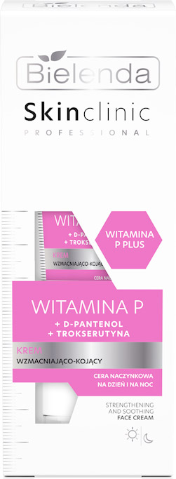 BIELENDA - SKIN CLINIC PROFESSIONAL WITAMINA P krem wzmacniająco – kojący, 40 ml