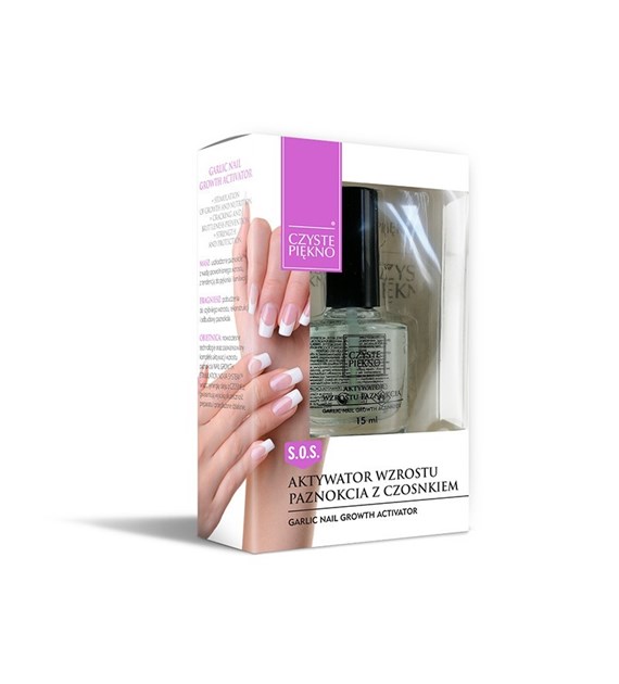 CZYSTE PIĘKNO - AKTYWATOR WZROSTU PAZNOKCIA Z CZOSNKIEM 15ML