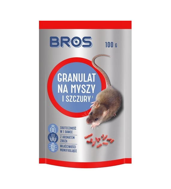 BROS Granulat na myszy i szczury, 100 g