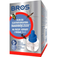 BROS Płyn do elektrofumigatora 3w1 NA MUCHY, KOMARY I MRÓWKI, 30 ml