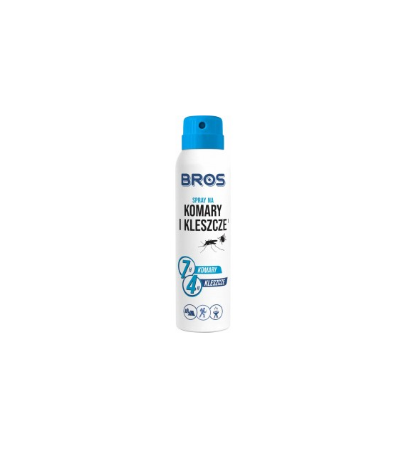 BROS Spray na komary i kleszcze, 90 ml