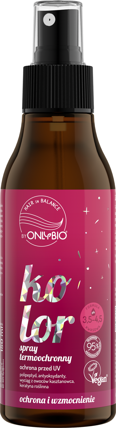ONLYBIO   Hair in Balance Kolor Spray termoochronny pochłaniający promieniowanie UV 150 ml