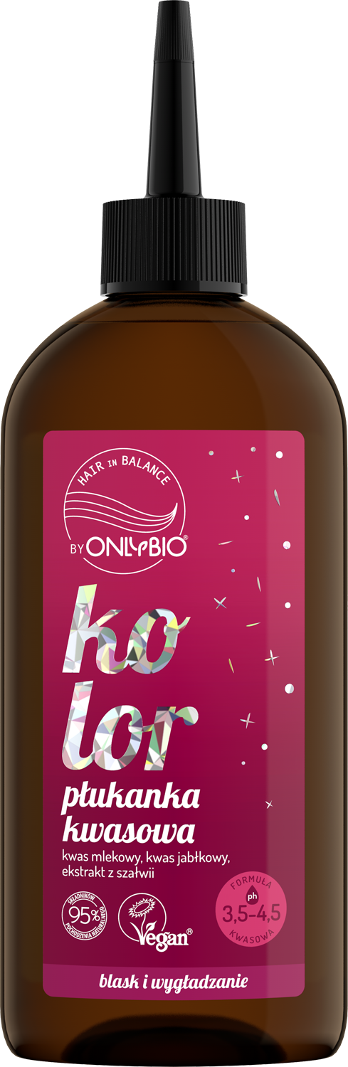 ONLYBIO   Hair in Balance Kolor Płukanka kwasowa 300 ml