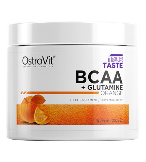 OstroVit BCAA+ Glutamine 200g orange