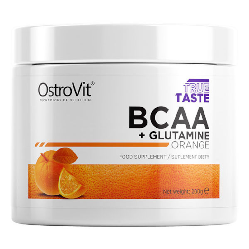OstroVit BCAA+ Glutamine 200g orange