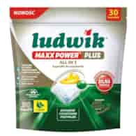 Ludwik MAXX POWER PLUS ALL IN 1 kapsułki do zmywarek Lemon 30 szt.