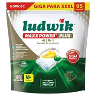 Ludwik MAXX POWER PLUS ALL IN 1 kapsułki do zmywarek Lemon 95 szt.
