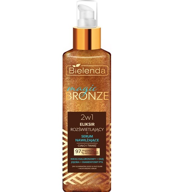 MAGIC BRONZE 2W1 ELIKSIR ROZŚWIETLAJĄCY+SERUM NAWILŻAJĄCE DO CIAŁA I TWARZY 150ML
