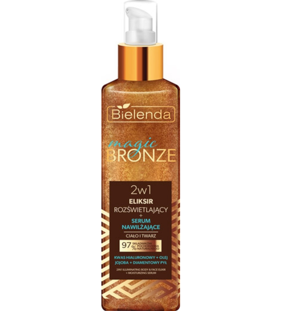 MAGIC BRONZE 2W1 ELIKSIR ROZŚWIETLAJĄCY+SERUM NAWILŻAJĄCE DO CIAŁA I TWARZY 150ML