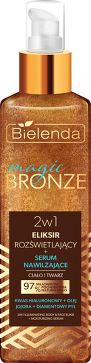 MAGIC BRONZE 2W1 ELIKSIR ROZŚWIETLAJĄCY+SERUM NAWILŻAJĄCE DO CIAŁA I TWARZY 150ML