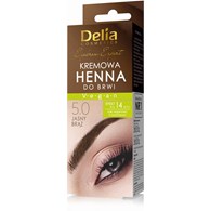 DELIA EYEBROW EXPERT HENNA DO BRWI W KREMIE 5.0 JASNY BRĄZ