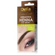 DELIA EYEBROW EXPERT HENNA DO BRWI W KREMIE 5.0 JASNY BRĄZ