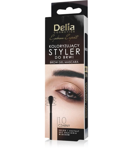 DELIA EYEBROW EXPERT STYLER DO BRWI 11ML 1.0 CZARNY