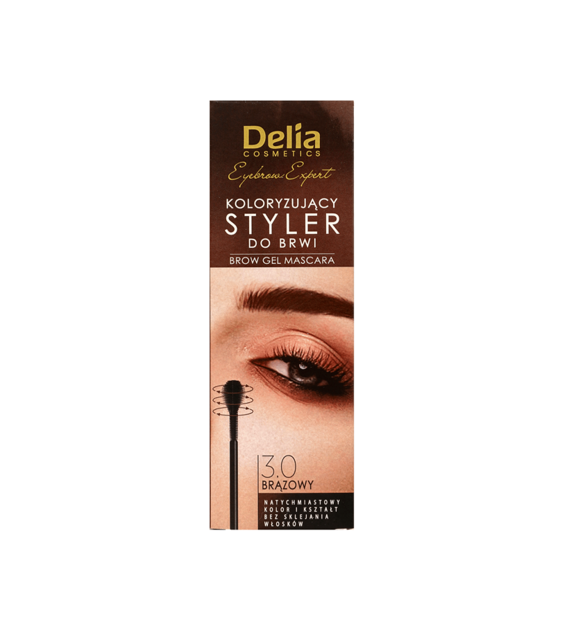 Delia Expert Koloryzujący Styler do brwi 3.0 Brąz, 11ml