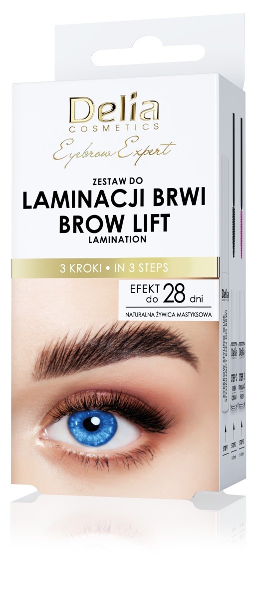DELIA EYEBROW EXPERT ZESTAW DO LAMINACJI BRWI
