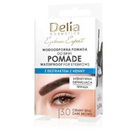DELIA EYEBROW EXPERT POMADA DO BRWI WODOODPORNA 3.0 CIEMNY BRĄZ