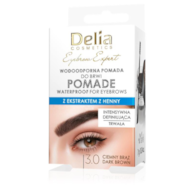 DELIA EYEBROW EXPERT POMADA DO BRWI WODOODPORNA 3.0 CIEMNY BRĄZ