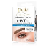 DELIA EYEBROW EXPERT POMADA DO BRWI WODOODPORNA 5.0 JASNY BRĄZ