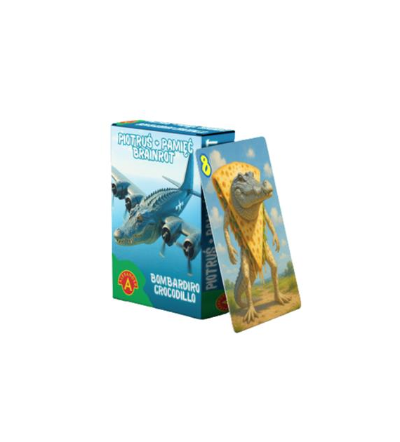GRA  Karty Piotruś + Pamięć Brainrot Bombardiro Crocodillo