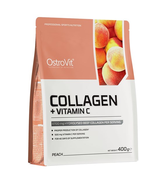 OstroVit Kolagen + Witamina C 400 g brzoskwinia