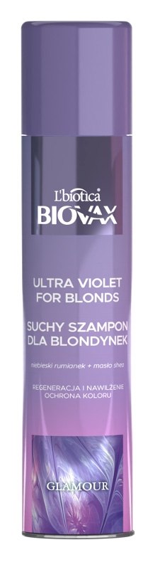 BIOVAX GLAMOUR SUCHY SZAMPON DO WŁOSÓW 200ML ULTRA VIOLET DLA BLONDYNEK