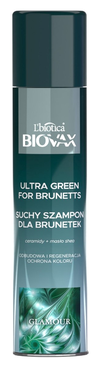 BIOVAX GLAMOUR SUCHY SZAMPON DO WŁOSÓW 200ML ULTRA GREEN DLA BRUNETEK