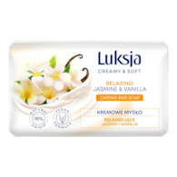LUKSJA - MYDŁO W KOSTCE 90G CREAMY&SOFT JAŚMIN I WANILIA