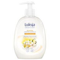 LUKSJA - MYDŁO W PŁYNIE DOZOWNIK 500ML CREAMY&SOFT JAŚMIN I WANILIA