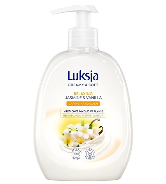 LUKSJA - MYDŁO W PŁYNIE DOZOWNIK 500ML CREAMY&SOFT JAŚMIN I WANILIA