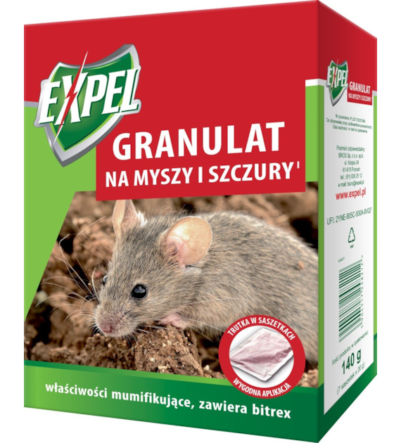 EXPEL GRANULAT NA MYSZY I SZCZURY 140G