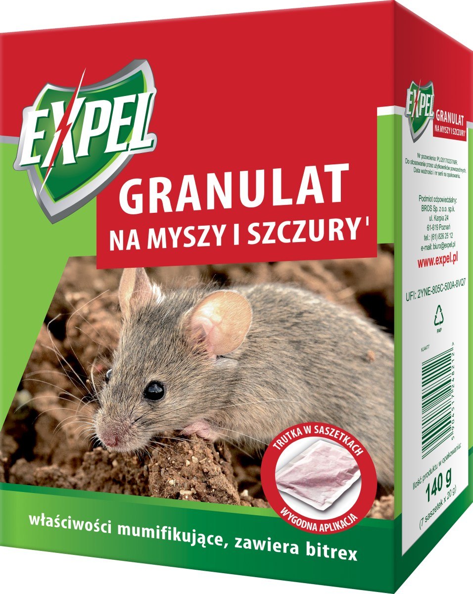 EXPEL GRANULAT NA MYSZY I SZCZURY 140G