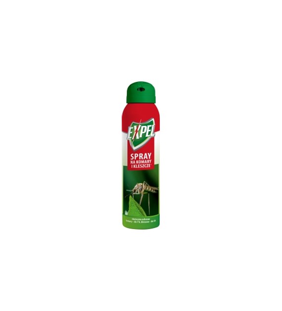 EXPEL SPRAY NA KOMARY I KLESZCZE 90ML 7H KOMARY/ 4H KLESZCZE