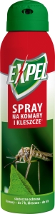 EXPEL SPRAY NA KOMARY I KLESZCZE 90ML 7H KOMARY/ 4H KLESZCZE