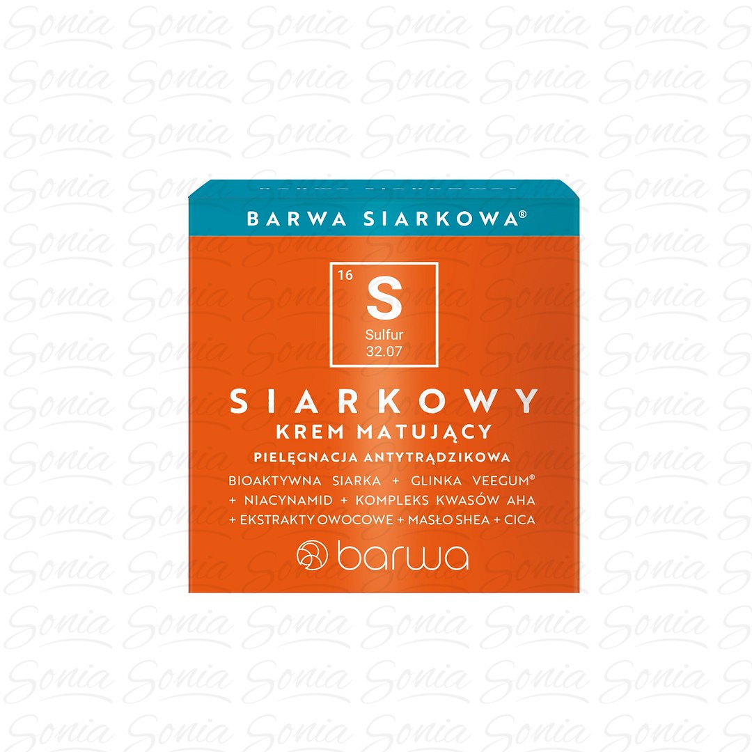 BARWA Siarkowa Krem matujący do twarzy 50 ml