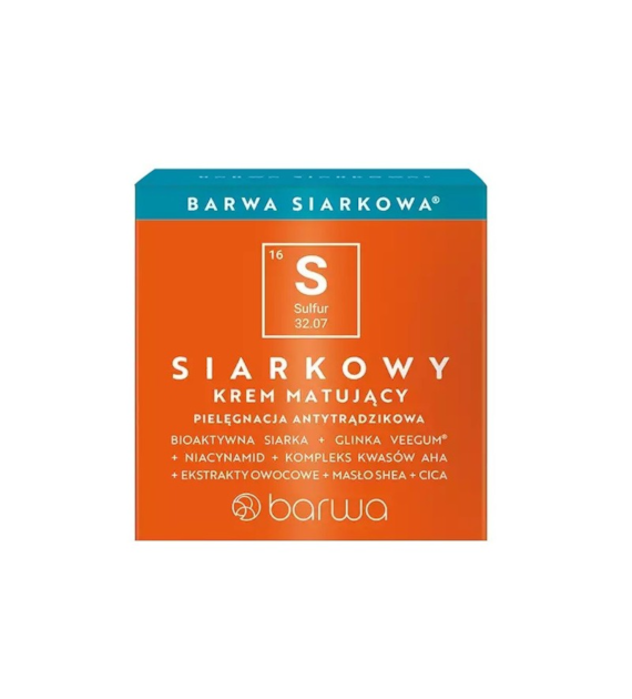 BARWA Siarkowa Krem matujący do twarzy 50 ml