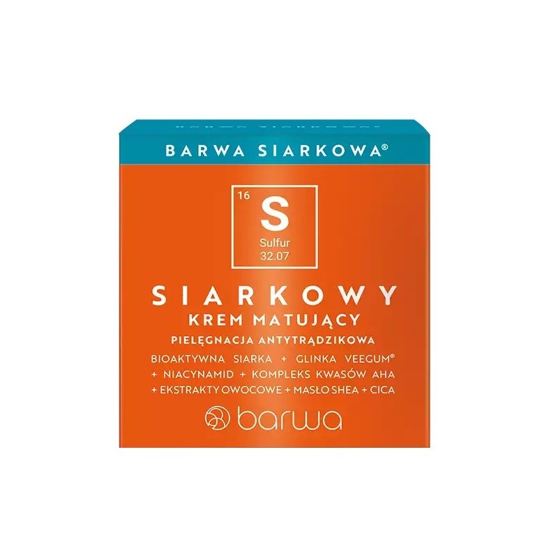 BARWA Siarkowa Krem matujący do twarzy 50 ml