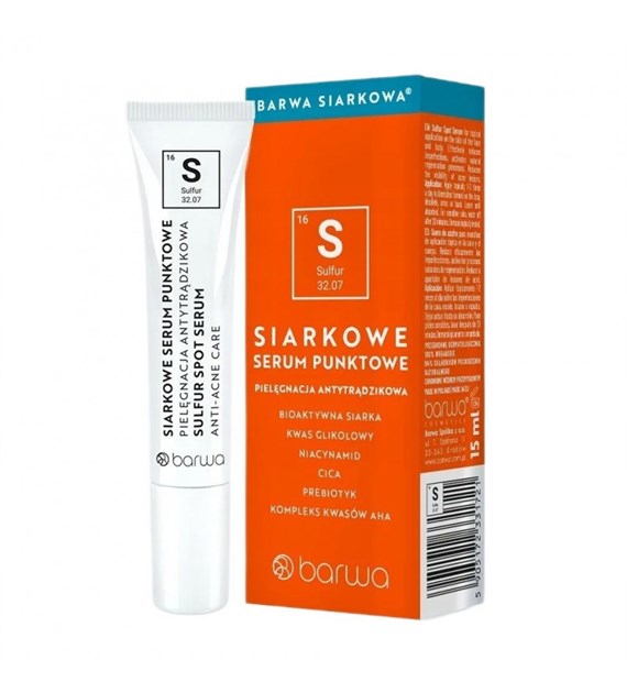 BARWA Siarkowa Serum siarkowe punktowe 15 ml