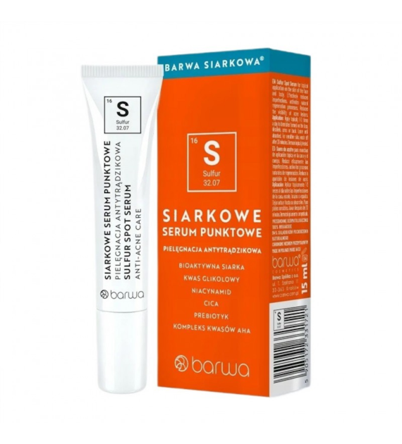 BARWA Siarkowa Serum siarkowe punktowe 15 ml