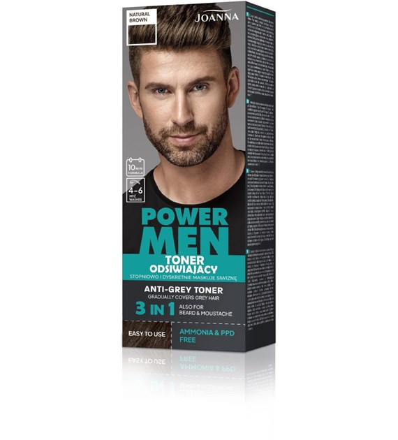 POWER MEN Toner odsiwiający 04 Natural brown 80 g