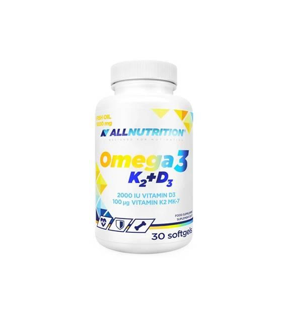 Allnutrition Omega 3 K2 + D3 kapsułki